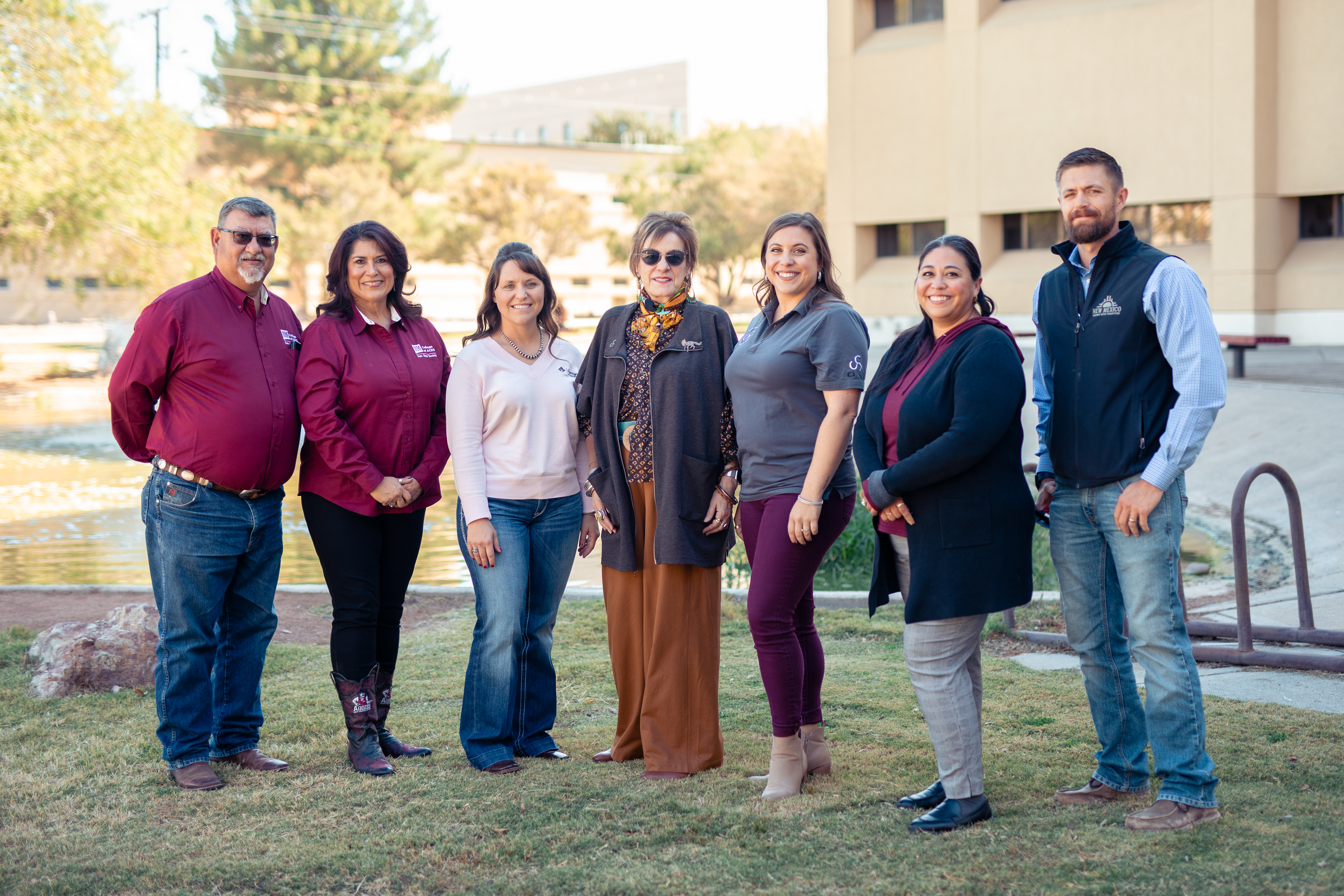 Sam Steel Council Members outside Gerald Thomas Hall
